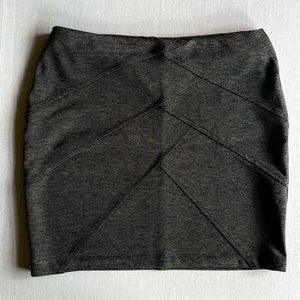 H&M Gray Stretch Mini Skirt